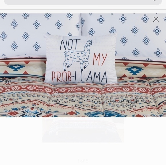 NEW-MAINSTAYS Eclectic Southwest Bed in a Bag-Full - Picture 5 of 7